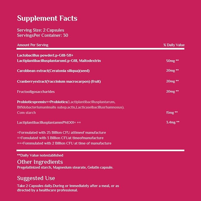 Women's Probiotic Dietary Supplement 60 Capsules | 1 Month Supply