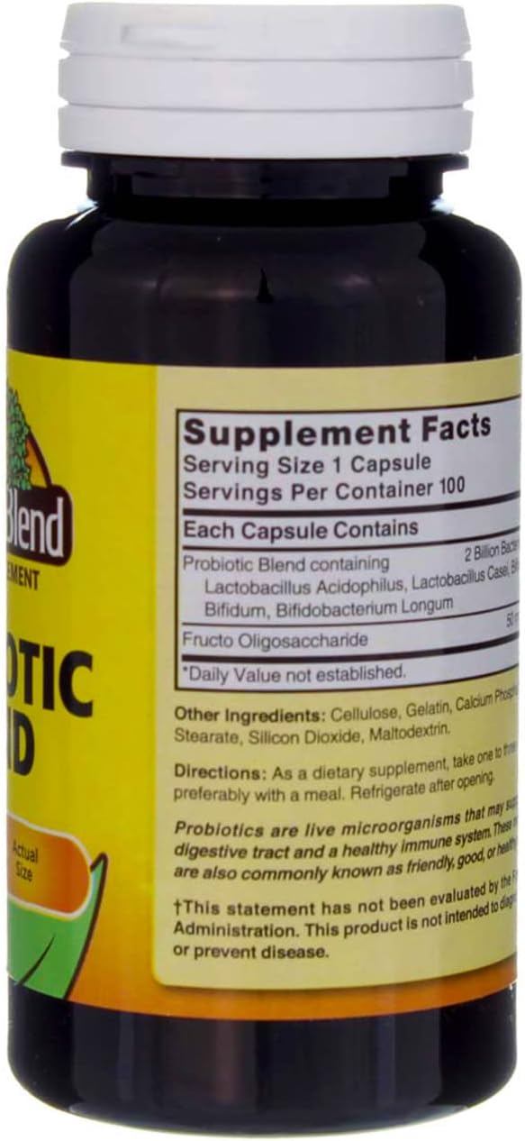 Nature's Blend Probiotic Blend 100 Capsules (Pack of 4)