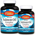 Carlson - Salmon Oil Complete 700 mg Omega-3s + Astaxanthin Norwegian Heart Brain &amp Joint Health 120+60 Softgels