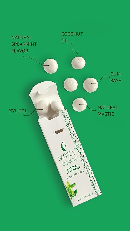 Mastiqe Sugar Free Hard Chewing Gum with Natural Mastic (Variety Pack)
