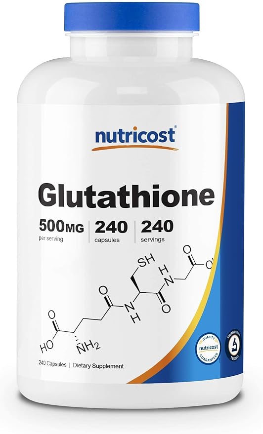 Nutricost Alpha Lipoic Acid 600mg 240 Caps Glutathione 500mg 240 Caps
