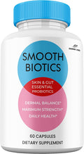 (1 Pack) Smooth Biotic Capsules All Natural Skin and Gut Capsules SmoothBiotic Supplement Premium Maximum Strength 1 Month Supply