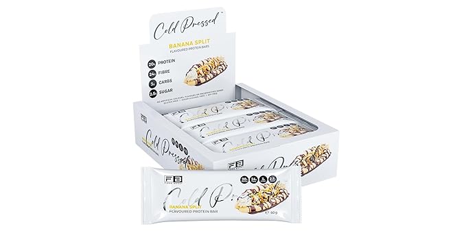 Fibre Boost Cold Pressed Banana Split flavoured Protein Bar