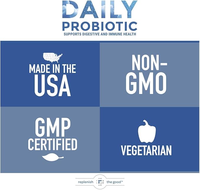 Daily Probiotic - 6 Billion CFU - Supports Digestive Health -15x More Effective Than Regular Capsules - Relieves Gas Bloated Stomach &amp Acid Reflux (60 Count)