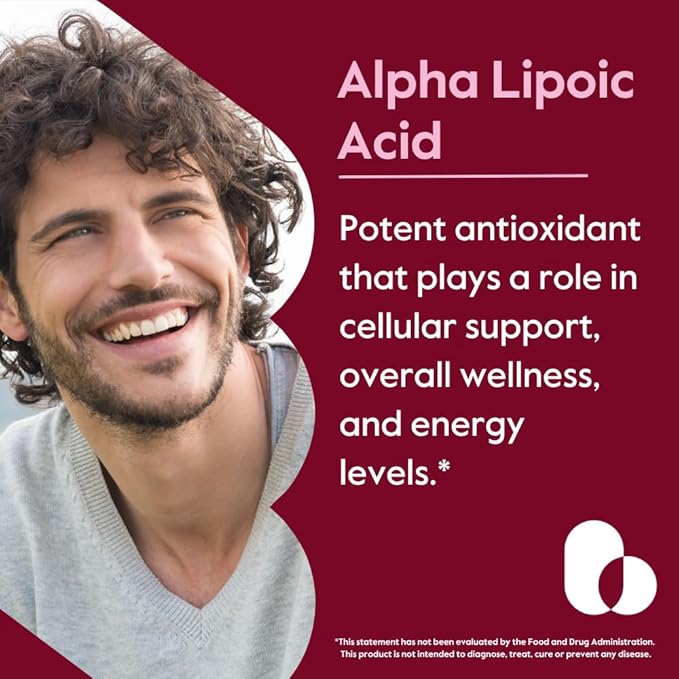 BESTVITE High Strength Alpha Lipoic Acid 600mg (per Capsule) with Biotin to Enhance Absorption (120 Vegetarian Capsules) - No Stearates - Vegan - Non GMO - Gluten Free
