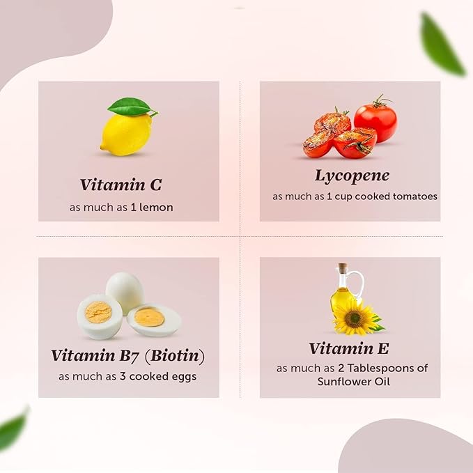 Hair Skin Vitamins Supplement with Hyaluronic Acid Biotin Keratin Booster for Hair Growth Turmeric Primrose Oil &amp Collagen Supporter- 60 Capsules for Men and Women
