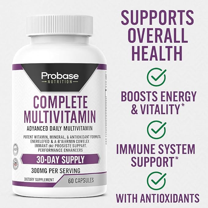 Probase Nutrition Complete Multivitamin 60 Capsules 30-Day Supply