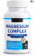 Magnesium Complex 1000 mg — 7-in-1 Magnesium (Glycinate Citrate &amp Malate) for Sleep Support Stress Relief Muscle Recovery — Vegan 60 Capsules