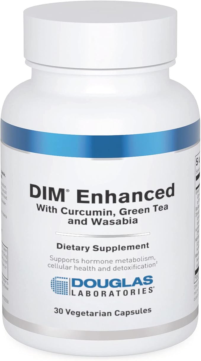 Douglas Laboratories DIM Enhanced - Supports Hormone Balance Cellular Health &amp Detox* - With Antioxidants Green Tea Extract &amp Wasabia - 30 Vegetarian Capsules
