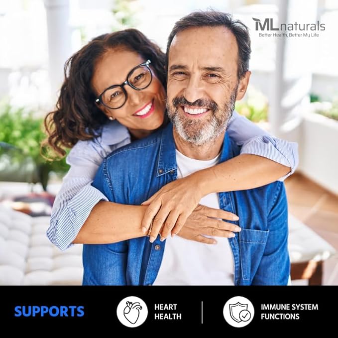ML Naturals CoQ-10 100mg (Per Serving) – 360 Capsules – Supports Heart Health &amp Immune System Function