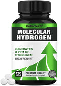 H2 Molecular Hydrogen Water Tablets with Magnesium120 Tablets Fast-Dissolving H2 Molecular Hydrogen Supplements Supports Brain Health and Cognitive FunctionNon-GMO Gluten Free