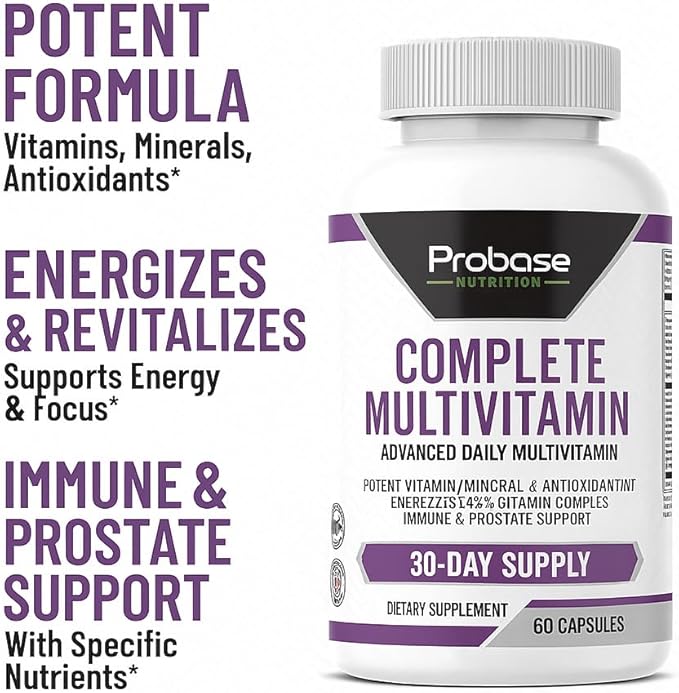 Probase Nutrition Complete Multivitamin 60 Capsules 30-Day Supply