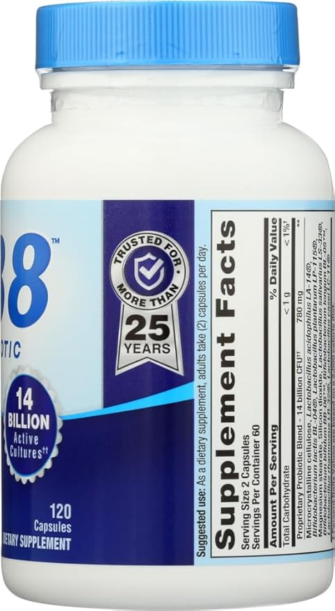 PB8 Acidophilus Probiotic 120 Count (Value Pack of 4)