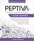 Peptiva 26 Billion CFU Probiotic and Sleep Support - Clinically Validated Multi-Strain Probiotic - Lactobacillus and Bifidobacterium Melatonin - 60 Count