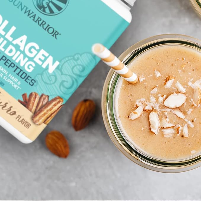 Vegan Collagen Protein Powder for Women Silica Plant Based Collagen Powder Churro Flavor with Vegan Hair Skin and Nails Vitamins Non-GMO No Added Sugar Soy Dairy &amp Gluten Free (Churro 20 Servings