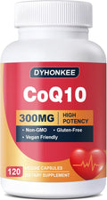 DYHONKEE CoQ10 Supplement 300mg with PQQ Powerful Formula for Energy Support Enhanced Absorption 120 Capsules