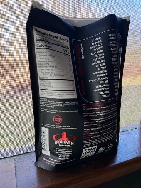 Goliath Labs 100% Whey Protein Powder Isolate/Blend | Fast-Absorbing Workout Supplements for Men and Women | 25g of Pure Protein and 5.5g of BCAAs | 5 lbs 68 Servings (5 LB Cookies n Cream)