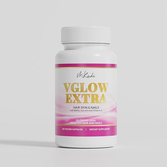 VGLOW Extra Hair Skin and Nails Formula is Designed to Nourish Your Beauty from Within While Also Supporting Overall Health