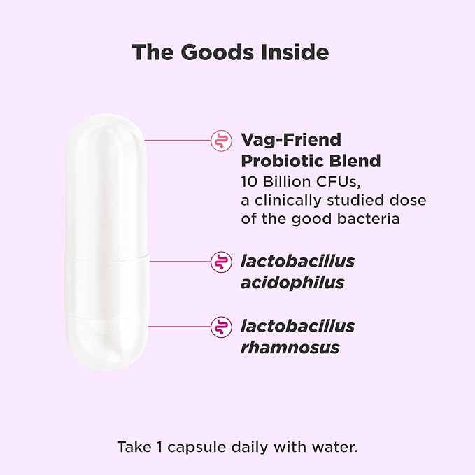 OLLY Happy Hoo-Ha Probiotic for Women Vaginal Health Capsules 25 Count &amp Metabolism Gummy Rings for Energy 30 Count