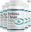 Retina Clear Eye Supplement - Retina Clear for Eyes Capsules - Maximum Strength Advanced Formula All Natural Visual Wellness - 5 Pack (300 Capsules)