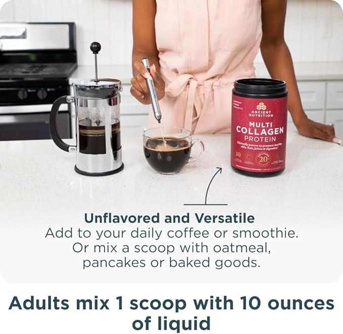 Ancient Nutrition Women's Multivitamin 40+ Once Daily 30 Count + Multi Collagen Protein Powder Unflavored 40 Servings
