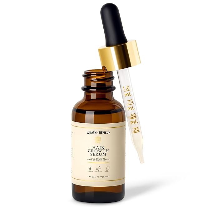 Hair Growth Serum Women &amp Men — USDA Organic Tricho10™ Natural Scalp Serum with 10 Botanical Oils for Reduced Shedding Improved Hair Density &amp Visible Hair Growth in 90 Days — All Hair Types