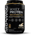 100% Hydrolyzed Whey Protein Isolate | 30g Protein 7.4 g BCAAs | French Vanilla | Informed Sport Certified Banned Substance Free | Low Carb Keto Friendly Fast Absorbing Powder | 22 Servings