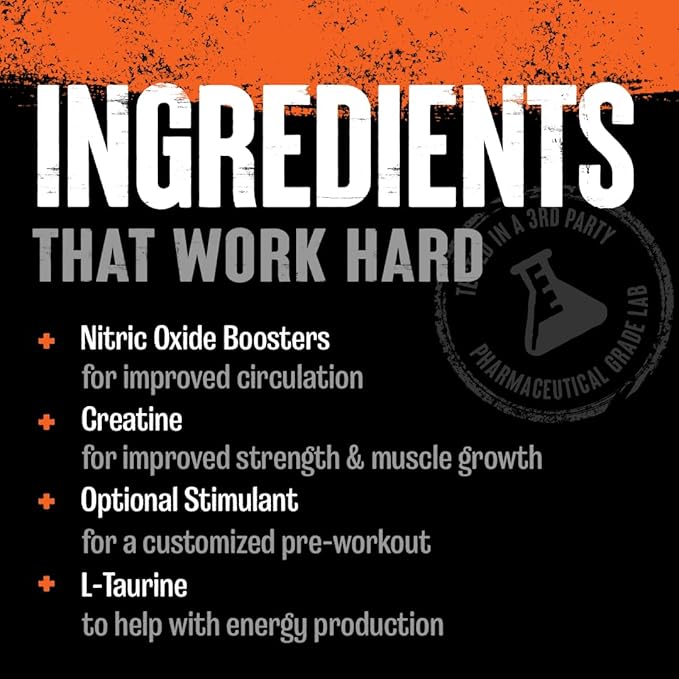 Animal Pump Pre-Workout Supplement – for Energy Focus and Muscle Volumizing with Nitric Oxide Boosters Including Stims and Nootropics Creatine and Ultimate Pump Enhancer 30 Packs
