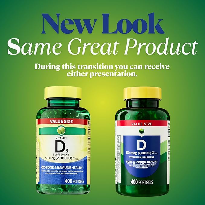 KP+ Vitamin D 50 mcg (2000 IU) | Bone &amp Immune Health | 400 Softgels | Pack of 1