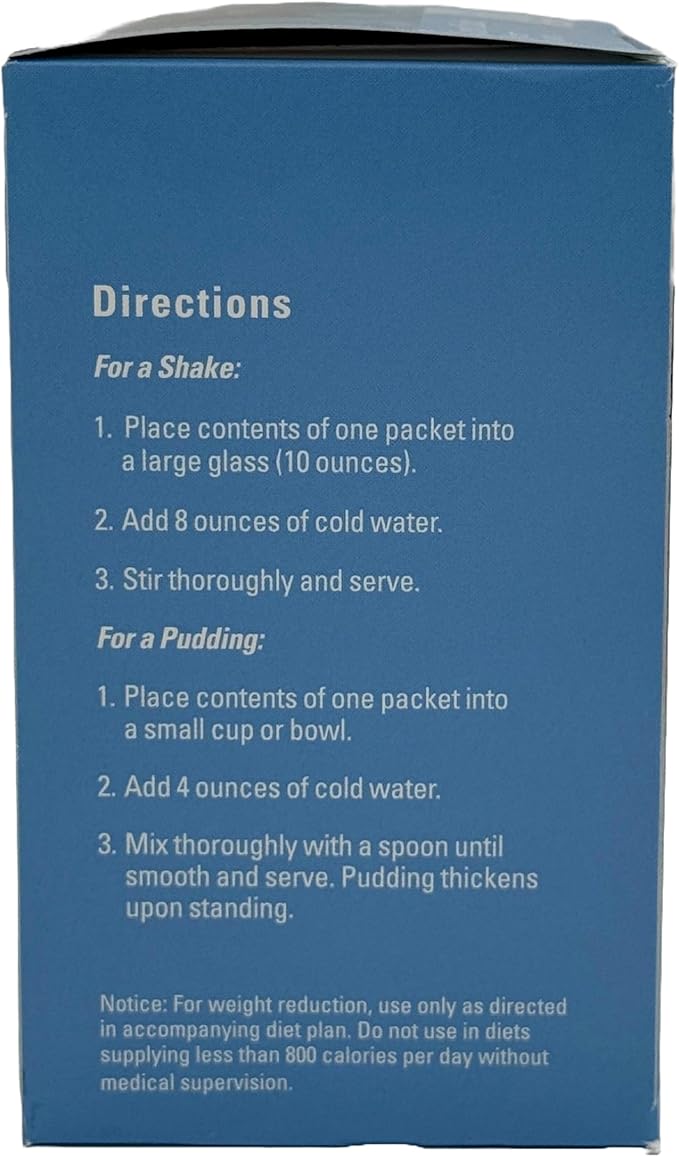 BariatricPal 15g Protein Aspartame-Free Pudding &amp Shake - Creamy Chocolate with Fiber (6-Pack)