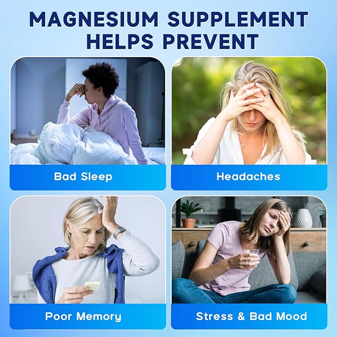 Magnesium Glycinate Gummies 600mg Sugar Free Magnesium Potassium Supplement for Adults with Magnesium L-Threonate Vitamin D B6and CoQ10 for Sleep Body Support and Relaxation120 Count