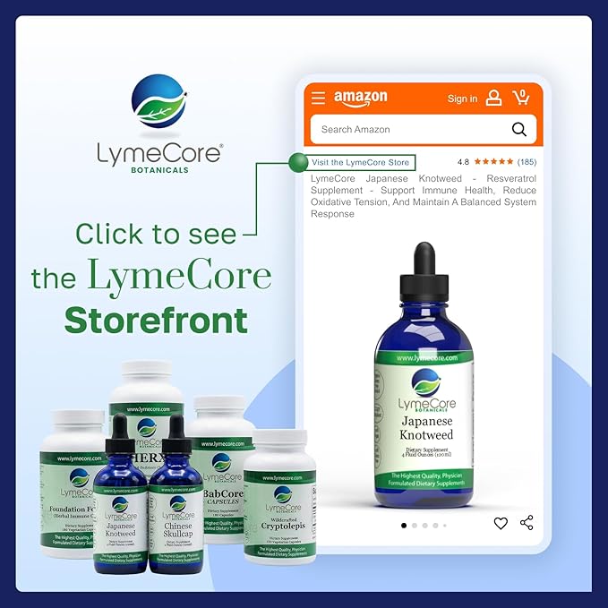 LymeCore Japanese Knotweed Supplement | Immune Health &amp Balanced System Response | 4 fl. oz.