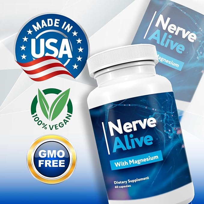 (3 Pack) - The Official Nerve Alive Support Supplement for Neuropathy with Magnesium Advanced Formula Supports Healthy Function &amp Comfort Reviews - 60 Capsules