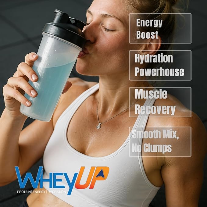 WheyUP Combo Lean Clear Whey Isolate - 24g Protein + 150mg Caffeine - Clear Whey Protein Powder - Sugar-Free - Keto-Friendly - Juice-Style Pre Post Workout Drink - 20 Servings