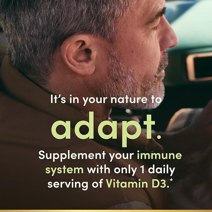 Nature's Bounty Vitamin D3 5000 IU Softgels Rapid Release Immune Support Vitamin D Supplements 240 Ct