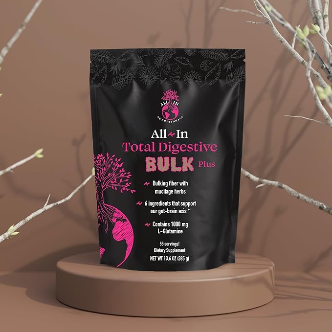 All In Nutritionals Total Digestive Bulk Powder-55 Servings Per Pouch! A Unique and Beneficial Digestive Support Formula.