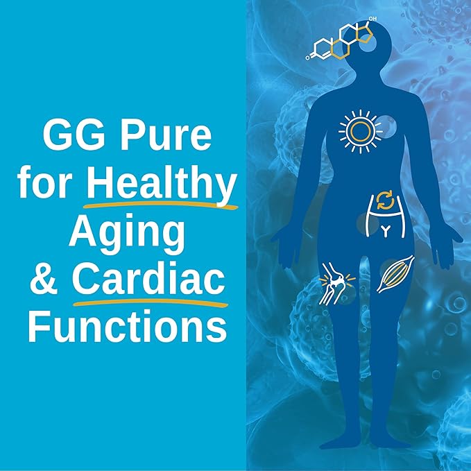 Xtendlife GG Pure for Statin Users CoQ10 Support Bone Muscle and Heart Health - 150mg Geranylgeraniol from Annatto Seeds - 30 Day Supply