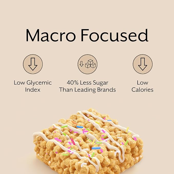 ProMix Nutrition Protein Puff Bars 12-Pack - Chocolate Chip - Marshmallow Crispy Treat - Great Tasting &amp Healthy On The Go Snack - High Protein &amp Low Calorie - Non-GMO &amp Free From Gluten