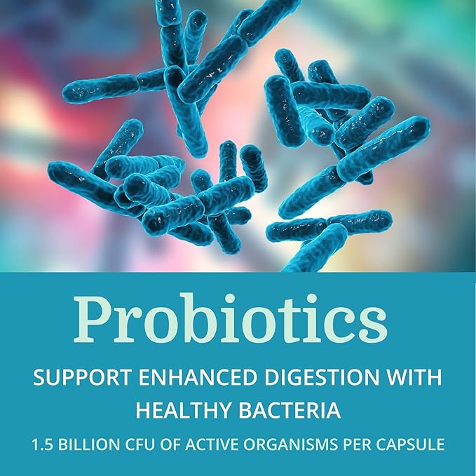 Alkadophilus (6 Pack) Best Process Alkaline — No Refrigeration Probiotic &amp Prebiotic Digestive Supplement — 1.5 Billion CFU of Good Bacteria &amp Beetroot