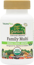 NaturesPlus Source of Life Garden Family Multivitamin - 60 Chewables - Mixed Berry Flavor - Energy Metabolism &amp Digestive Health with Probiotics - USDA Certified Organic - Up to 60 Servings