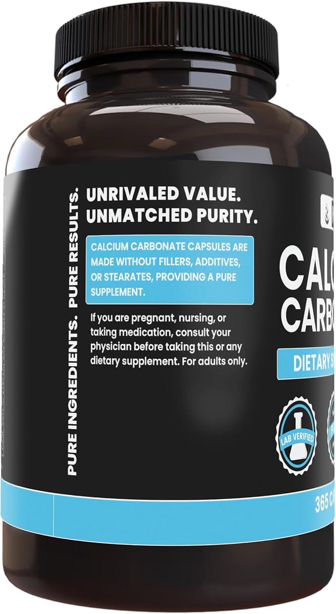 Pure Original Ingredients Calcium Carbonate No Magnesium Or Rice Fillers Always Pure Lab Verified