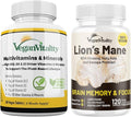 Vegan Vitality Lion's Mane x General Health Combo Bundle - 6 Months Lion's Mane and Multivitamins