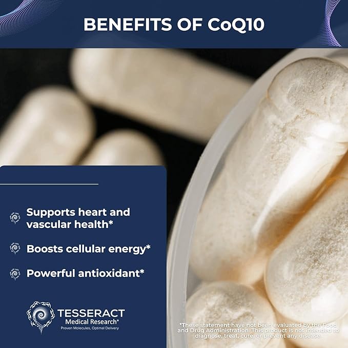 Tesseract Medical Research ProButyrate Gut Health Supplement Butyric Acid Complex &amp CoQ10 Pro Coenzyme Q10 for Health Muscle Health and Cellular Energy Production