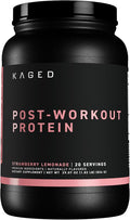 Kaged Post Workout Protein Powder | Strawberry Lemonade | Whey Protein Creatine Glutamine &amp Betaine | Re Recovery Drink | Supports Muscle Building | Supplements for Men &amp Women | 20 Servings