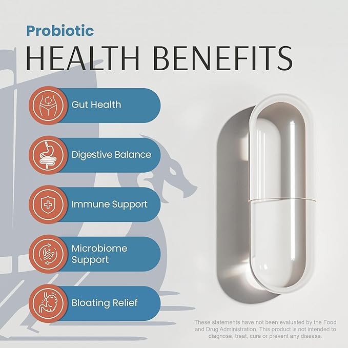 Vykee Nutrition Daily Probiotic – 50 Billion CFU + Prebiotics | Gut Digestive &amp Immune Support | 11-Strain Formula for Bloating Balance &amp Whole-Body Wellness