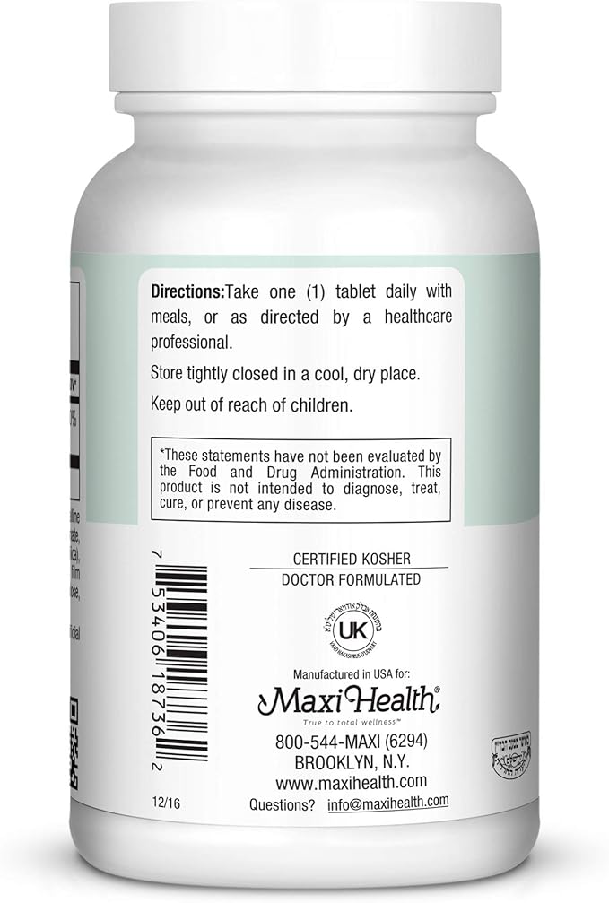Maxi-Health Vitamin D3 1000 IU - for Healthy Muscle Function Bone Health and Immune Support – 360 Tablets – Best Kosher Supplement for Adults