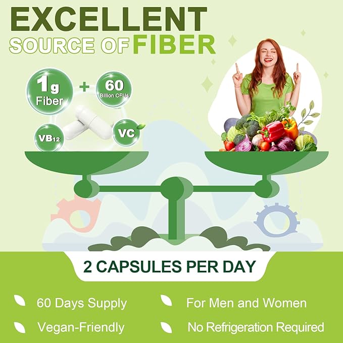 NATURE TARGET Probiotics for Women and Men with Fiber