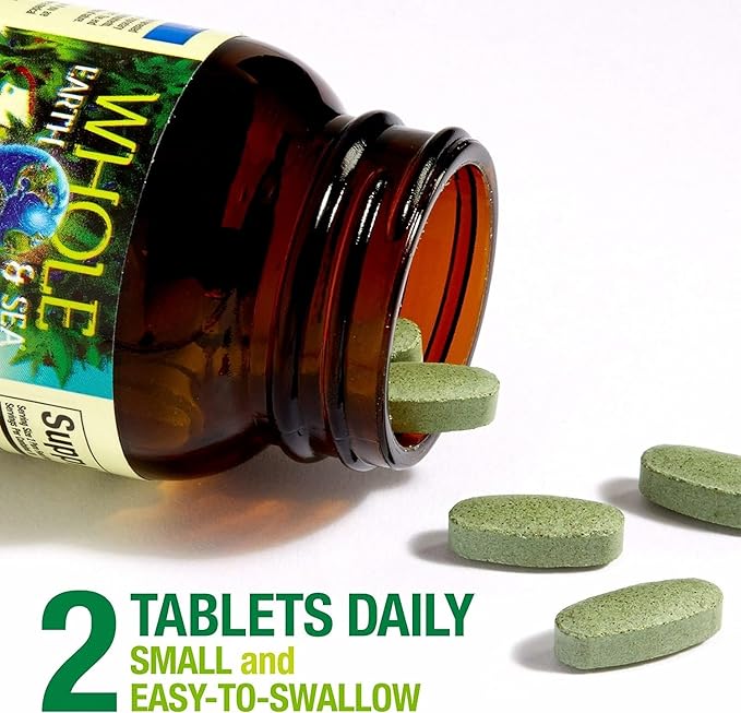 Natural Factors Whole Earth &amp Sea Women's Prenatal Multivitamin and Mineral Whole Food Supplement Vegan 120 Tablets