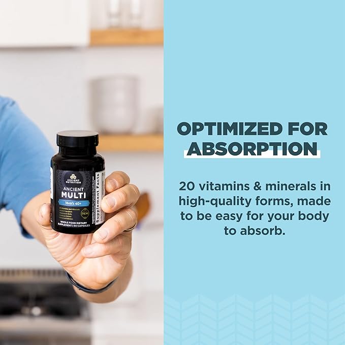 Ancient Nutrition Multivitamins for Men and Women Age 40+ (90 Count)