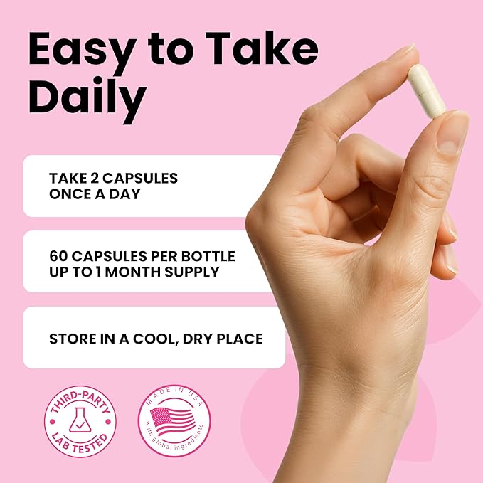 Luma Nutrition Probiotics for Women with Prebiotics - 50 Billion CFU - Formulated for Digestive Immune &amp Feminine Support - 60 Capsules